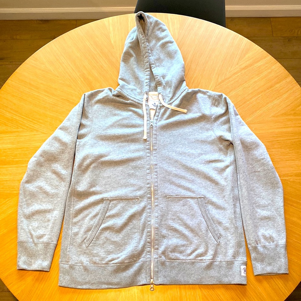 🐘 Reigning Champ Grey Full Zip-Up Hoodie 🐘
